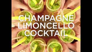 Champagne Limoncello Cocktail Recipe [upl. by Crispa]