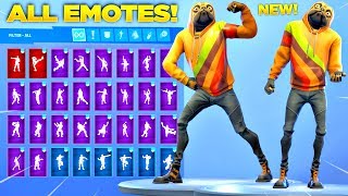 NEW DOGGO SKIN Showcase with All Fortnite Dances amp Emotes Fortnite Dog Skin [upl. by Evander]