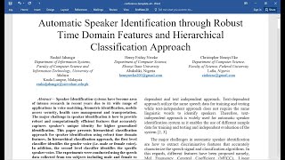 How to write and format a IEEE paper download template [upl. by Verine]