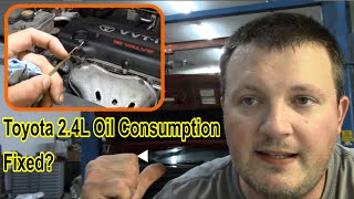 Toyota 24L Oil Consumption Repair Followup [upl. by Artapoelc]