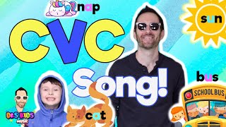 CVC Song  Phonics Song  Learn to Read Words with Dr S Kids Music [upl. by Nahtannhoj]