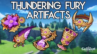 Farm Thundering Fury Artifacts  Genshin Impact [upl. by Akin]