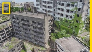 Explore Battleship Island Japans Decaying Ghost Town  One Strange Rock [upl. by Nauqad741]