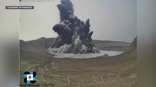 Phreatomagmatic eruption of Taal Volcano on Thursday July 1 2021 [upl. by Wolcott]