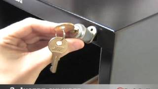 How to Install File Cabinet Lock [upl. by Ettenoitna]