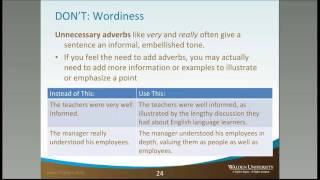 Avoiding Wordiness and Redundancy [upl. by Ynneb]