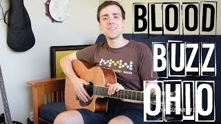 “Bloodbuzz Ohio” Guitar Lesson  Tutorial  EASY 3Chord Song [upl. by Atsev]