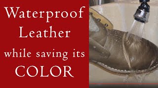 How to Waterproof Leather Without Changing Its Color [upl. by Willett]