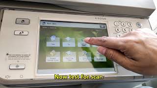 How to setup Canon Image runner Advance C5250 to scan documents [upl. by Godderd460]