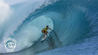 Gabriel Medina Tops Kelly Slater In Insane Conditions To Win 2014 Billabong Pro Tahiiti [upl. by Nnaid]