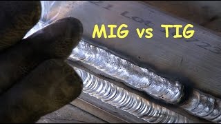 Welding Aluminum TIG vs MIG Spool Gun [upl. by Ardnoid]