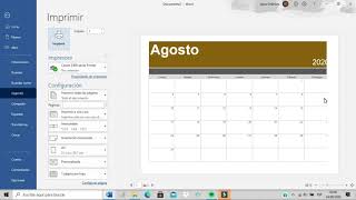 Calendario en Word [upl. by Nahej]