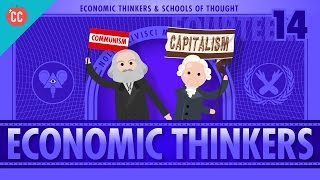 Economic Schools of Thought Crash Course Economics 14 [upl. by Atiekal]