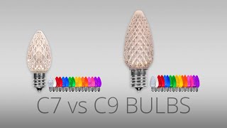 A Bright Choice Comparing C9 and C7 Christmas Light Bulbs [upl. by Chic]