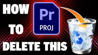 How To Delete Projects In Premiere Pro  Quick How To [upl. by Htebazileyram880]