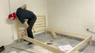 How to put togetherassemble IKEA Tarva Bedframe fullsize [upl. by Nob]