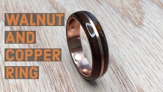 Creating a Walnut and Copper Bentwood Ring [upl. by Elia]