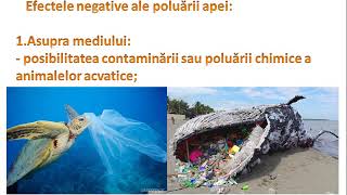 Poluarea apei  lecție de EcoEducație [upl. by Lednik]