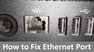 How to Repair  Fix a Damaged Ethernet Port [upl. by Annawal]