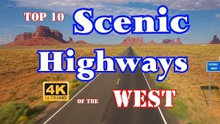 10 Best Scenic HIghways in Western US [upl. by Eey]