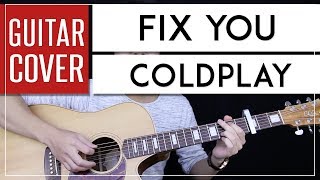 Fix You Guitar Cover Acoustic  Coldplay  Onscreen Chords [upl. by Almeta65]