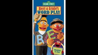 Sesame Street Bert and Ernies Word Play 2002 VHS [upl. by Ivar753]