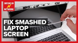 How to Replace a Broken Cracked or Smashed Laptop LCD screen  DIY display replacement at home [upl. by Behlau]