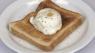 NO Fail Microwave Perfect Poached Egg Recipe [upl. by Esiuol]