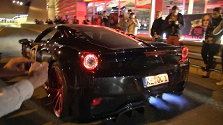 Ferrari 458 Italia w Straight Pipes Exhaust Shooting FLAMES [upl. by Norword953]