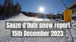 Sauze dOulx snow report [upl. by Issirk466]