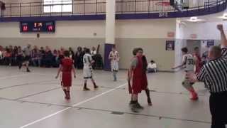 Two 7th Grade Basketball Players Fight it out on the basketball court [upl. by Onnem156]