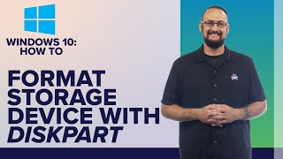 How to Format Storage Device with Diskpart Utility in Windows 10 [upl. by Eniowtna]