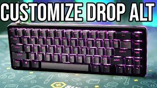 How To CUSTOMIZE Drop Alt Keyboard LIGHTS And REMAP KEYS [upl. by Auehsoj]