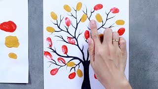 EASY FINGER PAINTING IDEAS  FINGERPRINT IDEAS [upl. by Engapmahc516]