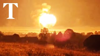 Huge explosion rocks Russia after Ukraine attack [upl. by Ary564]