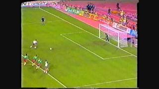 Lineker scores 2 penaltys for England vs Cameroon 01071990 [upl. by Fortune]