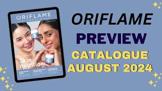 Oriflame Preview Catalogue August 2024 [upl. by Leid]