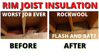 Rim Joist Insulation [upl. by Buckden]