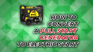 How To Convert a Pull Start Generator to Electric Start [upl. by Analim]