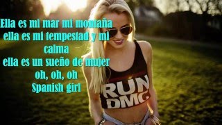 Zona Rica  Spanish girl Letra [upl. by Namlas]