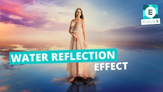 How to create water reflection effect  Pixlr E [upl. by Haily]