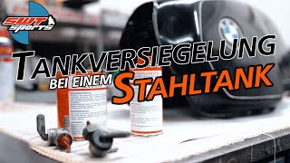 Tankversiegelung und Entrostung Motorrad Tank  Stahltank mit KREEM [upl. by Clancy]