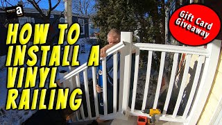 How to Install a Vinyl Railing [upl. by Udelle232]