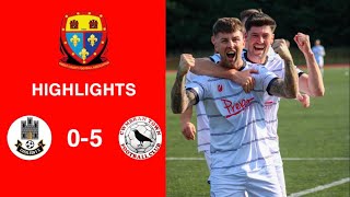 Caerleon 05 Cwmbrân Town  Gwent FA Senior cup  Quarter final highlights [upl. by Aslam927]