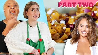 I Challenged Myself To Cook For Friends Using Only Celebrity Recipes • Holiday Dinner Series Part 2 [upl. by Bartlet168]