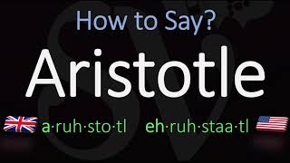 How to pronounce Aristotle CORRECTLY [upl. by Durwin]