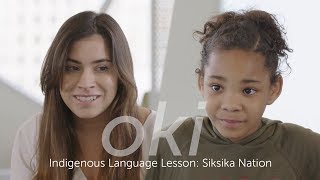 Indigenous Language Lesson Siksika Nation [upl. by Nivlem]