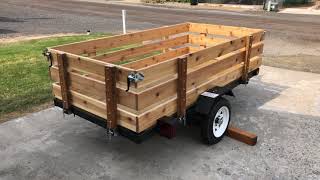 ENCLOSED TRAILER REBUILD NEW SIDING ONE PIECE ROOF INSULATED INTERIOR AND ADDED JACKS AT THE BACK [upl. by Malcah]