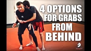 JiuJitsu SelfDefense  4 Options For Grabs From Behind [upl. by Ahsehat]