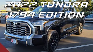 2022 Toyota Tundra 1794 Edition Overview [upl. by Inatsed]